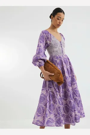 River Island V-Neck Printed Maxi Dress AU 12