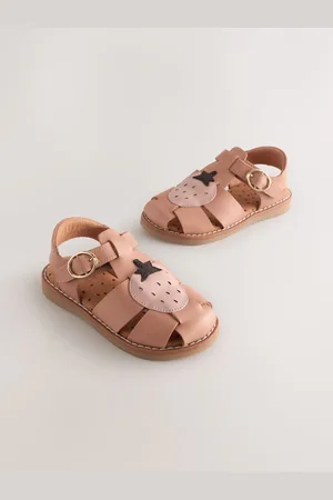 Next Tan Brown Strawberry Leather Fisherman Sandals AU 7 (EU 24)