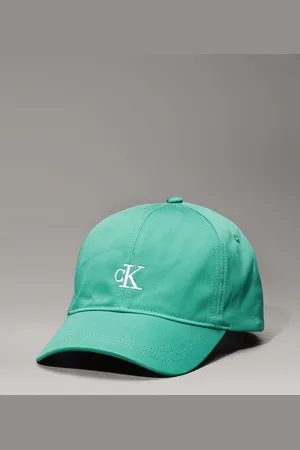 Calvin Klein Green Monogram 100% Cotton Baseball Cap L-XL