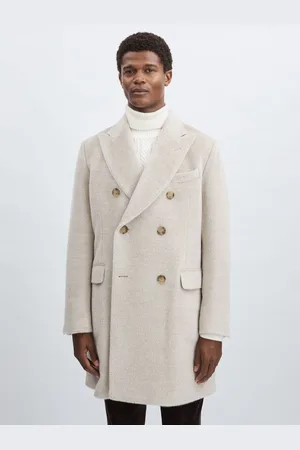 Oscar Jacobson Alpaca-Wool Double-Breasted Coat 52