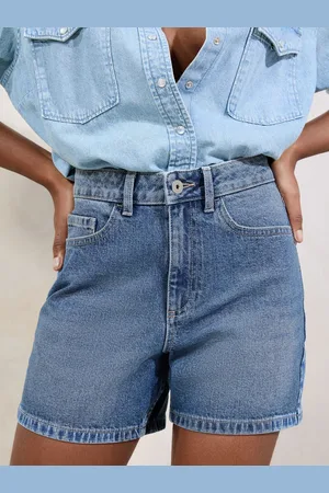 Lipsy London Denim Mom Shorts AU 12
