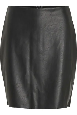 VILA Faux Leather Mini Skirt AU 14