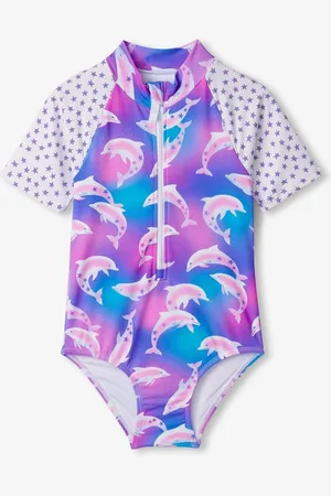 Hatley Purple Airbrush Dolphins Rash Vest 1 Piece 4 Years (104cm)