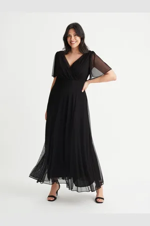 Scarlett & Jo Isabelle Angel Sleeve Maxi Dress AU 20