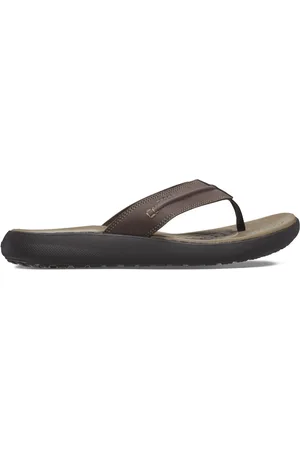 Crocs Brown Yukon Vista II Flip Sandals AU 6 (EU 39)