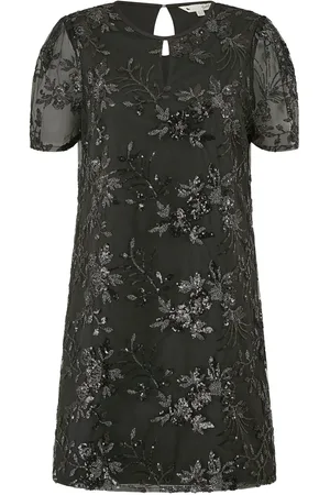 Yumi Sequin Embroidered Tunic Dress AU 8