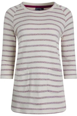 Weird Fish White 100% Cotton Ives Loopback Stripe Tunic Top 10