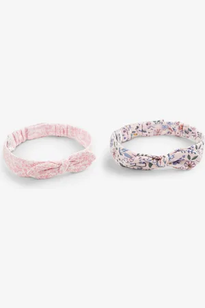 JoJo Maman Bébé Pink 2-Pack Pretty Headbands 6-18 Mths