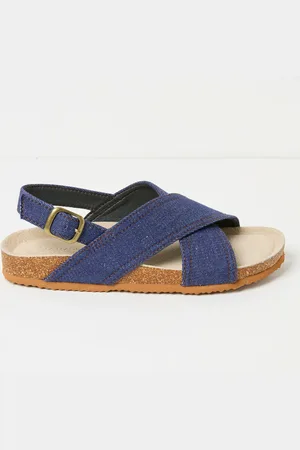 Fat Face FatFace Denim Crossover Strap Footbed Sandal AU 9 (EU 41)