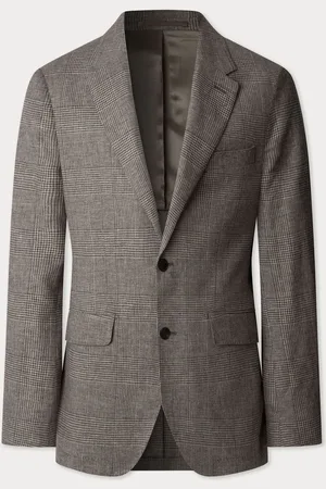 Hackett Glen Check Linen Blazer 46 R