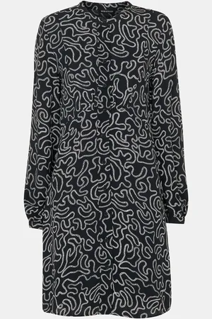 Whistles Petite Chain Print Flippy Dress AU 12