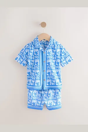 Next Short Sleeves Printed Shirt and Shorts Set (3mths-7yrs) 4