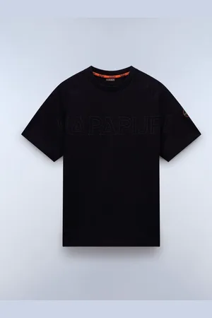 Napapijri Ambra Short Sleeve 100% Cotton Black T-Shirt L