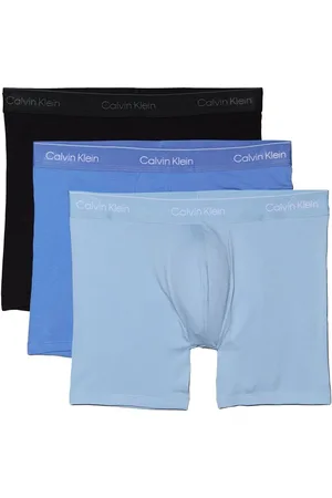 Calvin Klein Black/Mid Blue/Light Blue 3 Pack Boxer Briefs