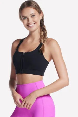 Skechers Black Goflex Joy Zip Front Bra XL