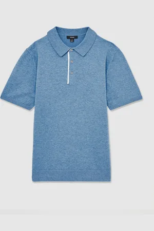 Reiss Finch Contrast Placket Polo Shirt With Cotton XS