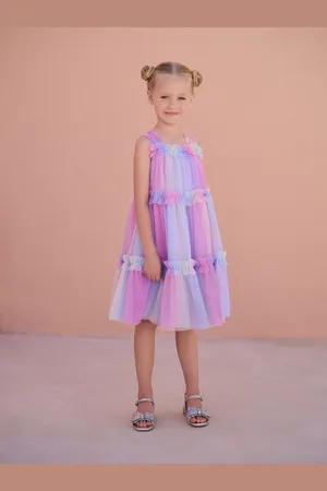 Next Tiered Strappy Mesh Dress (3-16yrs) 12 Years (152cm)