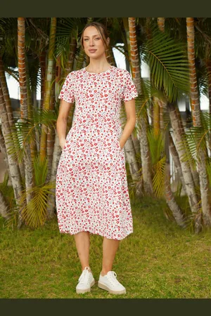 Threadbare 100% Cotton Smock Style Midi Dress AU 14
