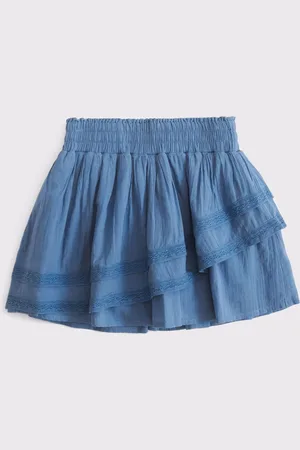 Abercrombie & Fitch Woven Lace Trim Mini Skirt 13