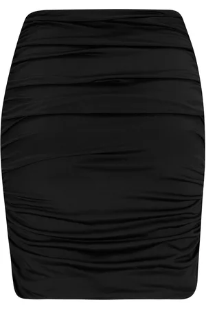 Pour Moi Adele Shine Jersey Ruche Mini Skirt AU 16