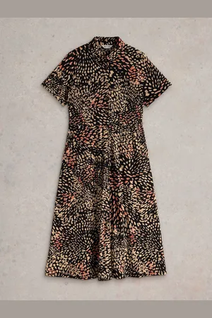 White Stuff Rua Jersey Shirt Dress AU 16