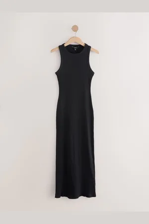 Next Ribbed Racer Back Sleeveless Maxi Length Dress AU 12 Tall