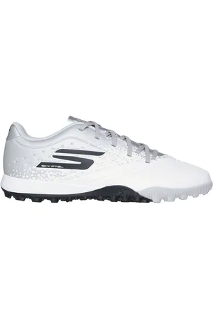 Skechers White Chrome White / Gold Older Kids Artificial Football Boots AU 5 (EU 38)
