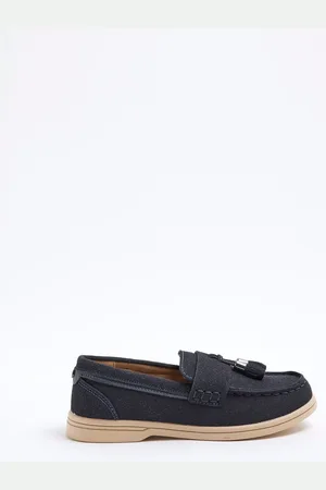 River Island Boys Suedette Tassel Loafers AU 13 (EU 32)