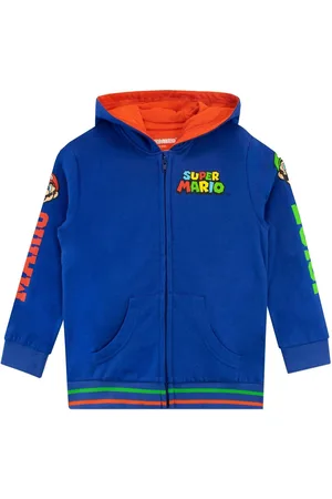 Character Blue Super Mario Zip Up 100% Cotton Hoodie 10
