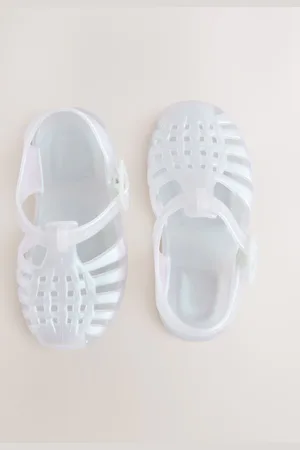 Next Iridescent White Fisherman Jelly Sandals AU 4 (EU 20.5)