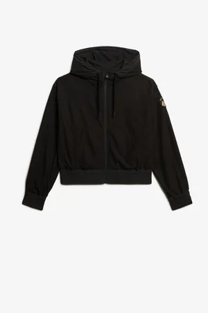 Superdry Black Sport Tech Grid Fleece Zip Hoodie AU 10
