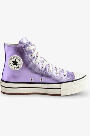 Converse Purple/White Olders EVA Lift High Top Trainers uk13eu32