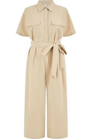 Yumi Natural Relaxed Fit Utility Jumpsuit AU 14