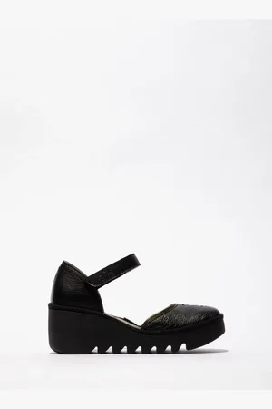 Fly London Biso Ankle Strap Wedge Shoes AU 9 (EU 40)