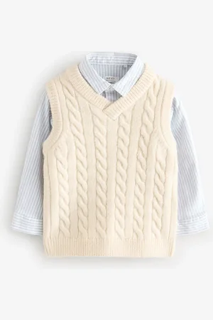 Next Knitted Vest and Shirt Set (3mths-7yrs) 6