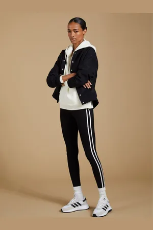 Baukjen Baxter Side Stripe Black Leggings AU 12