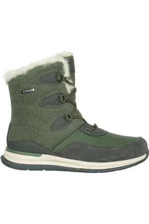 Mountain Warehouse Green Womens Ice Crystal Waterproof Snow Boots AU 9 (EU 40)