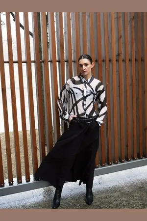 Religion Tailored Maxi Skirt With Pockets And Splits AU 18