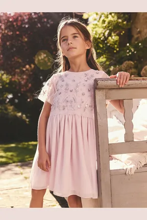 Next Sequin Embellished Mesh Dress (3-16yrs) 4 Years (104cm)