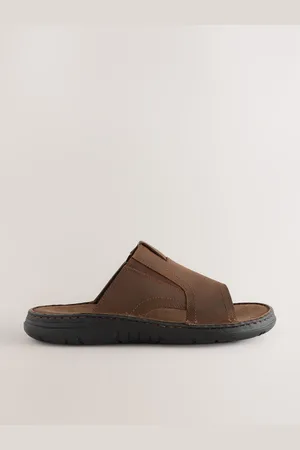 Next Brown Leather Slip On Mule Sandals AU 7 (EU 41)