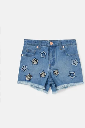Angel & Rocket Nina Star Applique 100% Cotton Denim Shorts 7 Years (122cm)