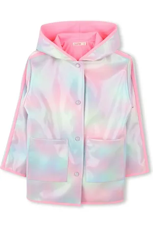 Billieblush Pink Iridescent Multicolour Hooded Rain Coat 12 Years (152cm)