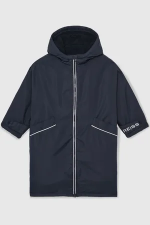 Reiss Navy/White Samson 3-6 yrs Water-Repellent Fleece-Lined Coat 3