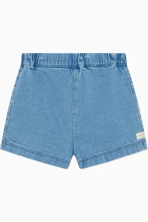 Mori Denim Chambray Pull Up Shorts 6