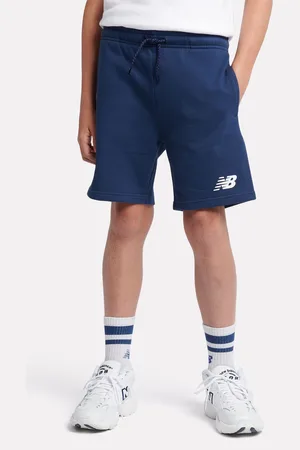 New Balance Kids French Terry Stacked Logo 100% Cotton Shorts 10