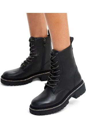 Carvela Dazzle Lace-Up Black Boots AU 6 (EU 37)