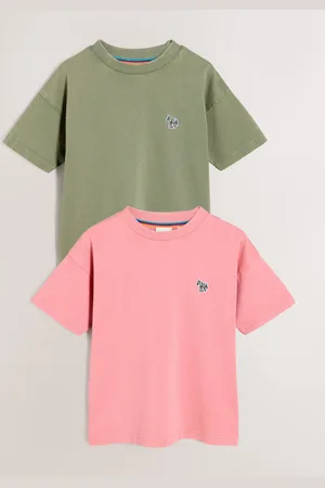 Paul Smith Boys Pink/Green Signature T-Shirts Set 140146cm
