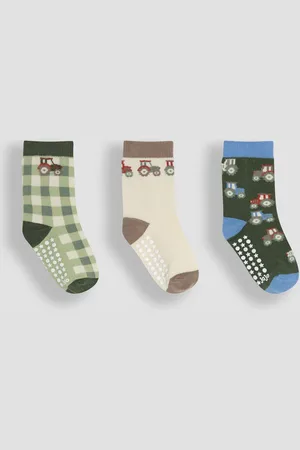 JoJo Maman Bébé Neutral Printed Socks 3 Pack 2