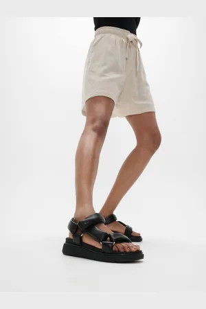 FitFlop Gen-FF Soft-Leather Back-Strap Black Sandals AU 9 (EU 41)