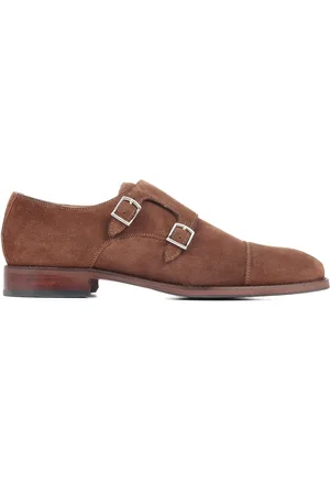 JONES BOOTMAKER Nathaniel Leather Double Monk Shoes AU 8 (EU 42)